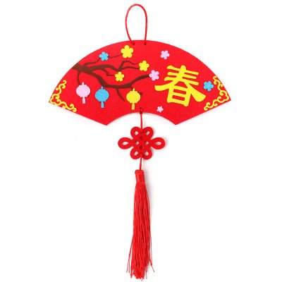 【扇形吊飾】新春DIY立體裝飾-創意材料包 商品圖片 5