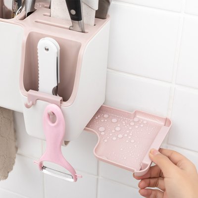 【瀝水壁掛】廚房多功能收納架-餐具整理神器 商品圖片 2