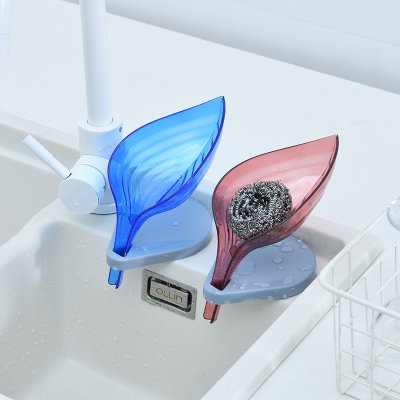 【樹葉造型】瀝水肥皂架-自然風香皂盒