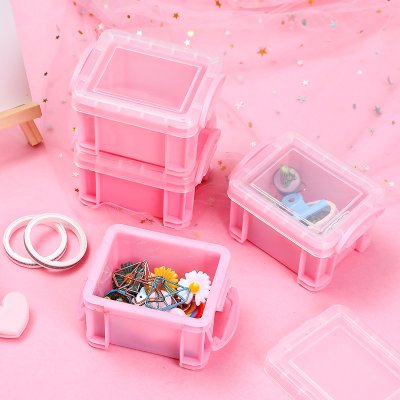 【粉色迷你】少女收納盒-首飾文具整理箱 商品圖片 2
