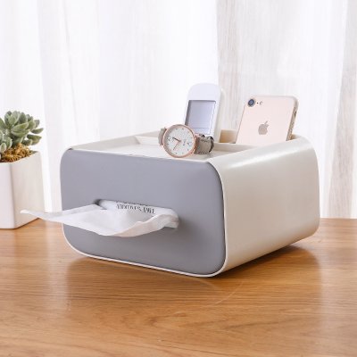 【雙層分格】桌面收納盒-面紙遙控器整理 商品圖片 7