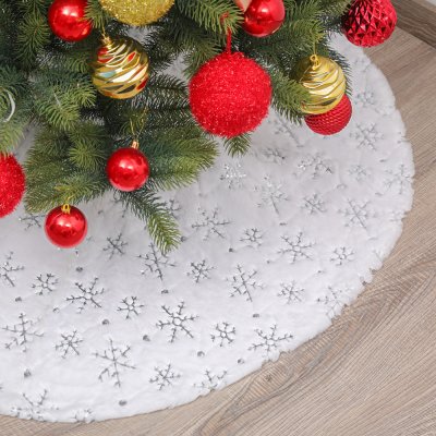 【冰晶雪花】聖誕樹地墊 - 節日裝飾布置