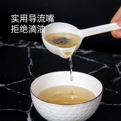 【過濾長柄】塑膠湯匙 - 分離碎渣廚房大勺