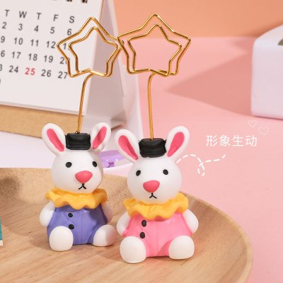 【兔子memo夾】創意留言夾-動物照片記事夾