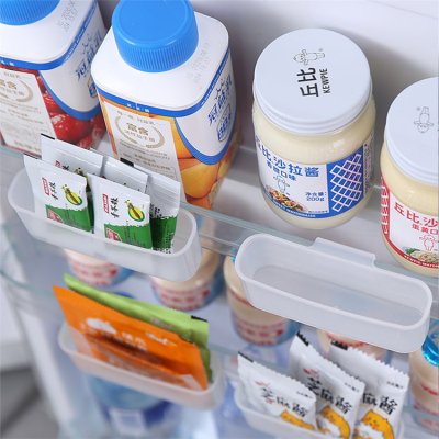 【磨砂材質】冰箱掛式收納架 - 桌邊儲物盒 (2個) 商品圖片 5