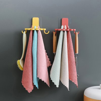 【花形壁掛】抹布架 - 廚房毛巾多用途掛勾 商品圖片 2