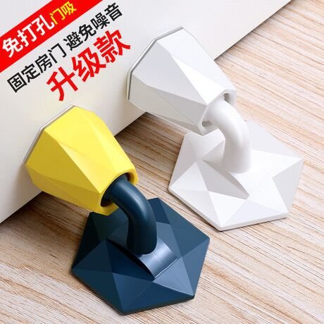 【塑膠靜音門檔】黏貼式緩衝-創意造型門檐