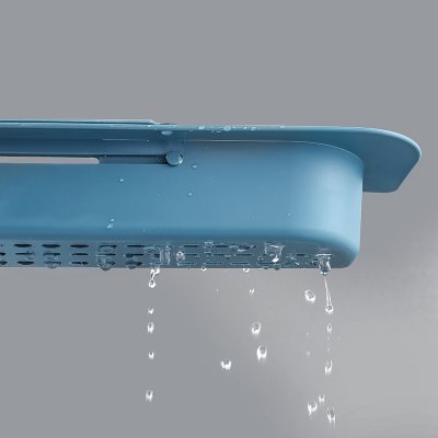 【伸縮雙層】水槽置物架 - 瀝水抹布海綿收納架 商品圖片 4