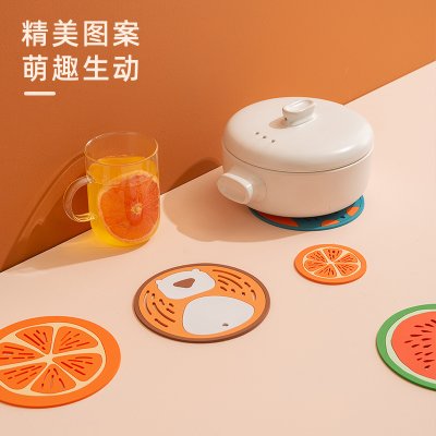 【矽膠隔熱墊】可愛鏤空-防燙鍋墊杯墊