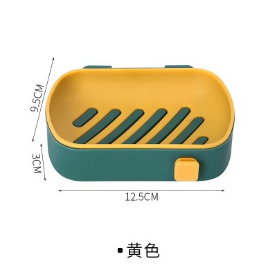 【雙層瀝水】簡約壁掛肥皂盒 - 創意雙色香皂置物架 商品圖片 9