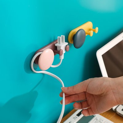 【雙色插頭勾】多功能掛勾-壁掛電源理線器 商品圖片 3