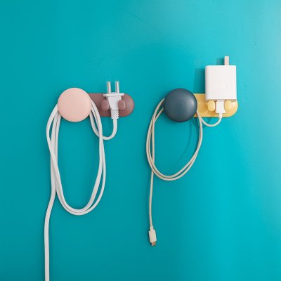 【雙色插頭勾】多功能掛勾-壁掛電源理線器 商品圖片 4