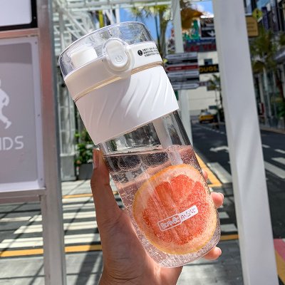 【彈跳杯蓋杯】雙飲杯-小清新500ml寬口吸管杯