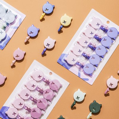 【可愛貓咪掛勾】裝-多色貓耳壁掛勾 (10個) 商品圖片 3