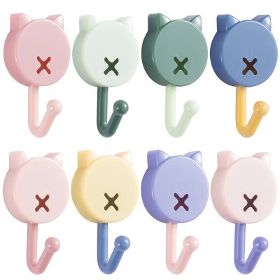 【可愛貓咪掛勾】裝-多色貓耳壁掛勾 (10個) 商品圖片 5