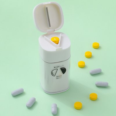 【五合一藥盒】多功能 - 磨藥切藥隨身器