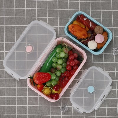 【環保便當盒】矽膠摺疊-可微波密封保鮮盒 商品圖片 3