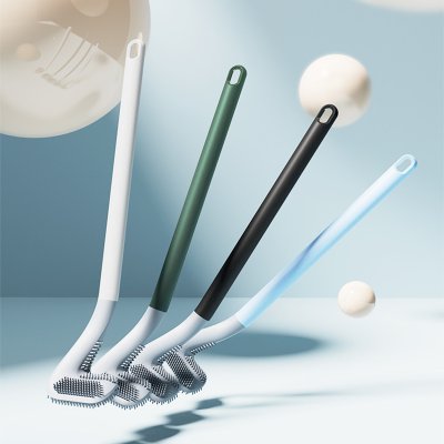 【高爾夫馬桶刷】球桿造型-無死角矽膠壁掛神器