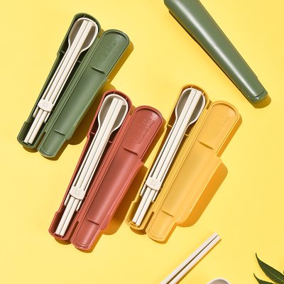 【古箏造型】餐具兩件組 - 筷子湯匙便攜套裝 商品圖片 3