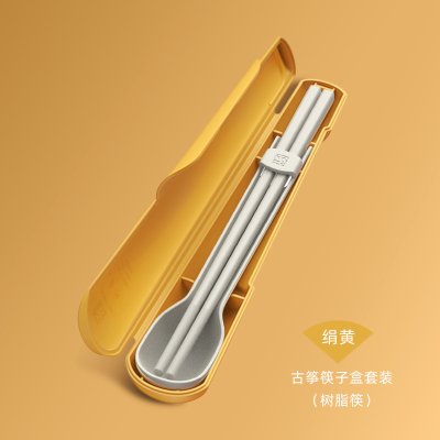 【古箏造型】餐具兩件組 - 筷子湯匙便攜套裝 商品圖片 5