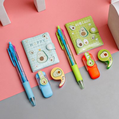 【可愛酪梨文具】四件組-學生創意獎品組