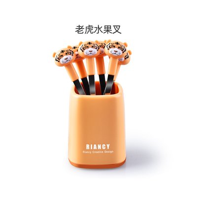 【老虎造型】不鏽鋼水果叉 - 甜品蛋糕小叉 (6支) 商品圖片 6
