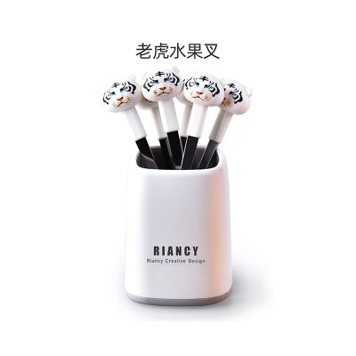 【老虎造型】不鏽鋼水果叉 - 甜品蛋糕小叉 (6支) 商品圖片 7