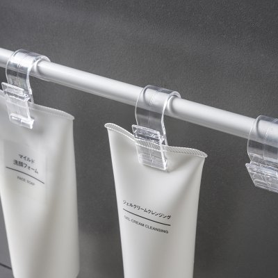 【簡約透明夾勾】塑膠掛勾-浴室洗面乳牙膏夾 商品圖片 2