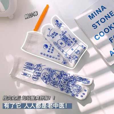 【創意穴位圖襪】按摩襪-腳底養生保健足襪 商品圖片 3