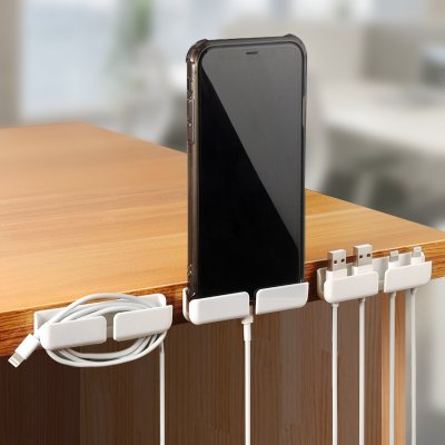 【裝收納器】充電線神器-手機支架電線固定器 (3個)
