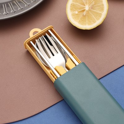 【簡約餐具組】抽拉式不鏽鋼-隨身環保餐具 商品圖片 4