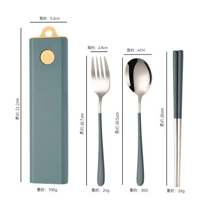【簡約餐具組】抽拉式不鏽鋼-隨身環保餐具 商品圖片 6