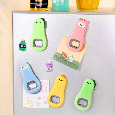 【可愛磁吸器】造型開瓶器-冰箱貼矽膠多功能工具