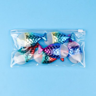 【創意魚形螢光筆】美人魚漸層-6色電鍍記號筆 商品圖片 6