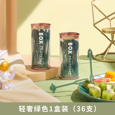 【輕奢透明叉】水果叉-兩齒蛋糕甜品小叉子 (36支) 商品圖片 7