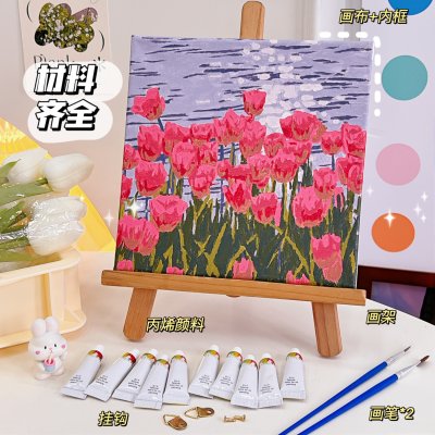 【DIY數字油畫】簡約手工-紓壓居家裝飾手繪畫