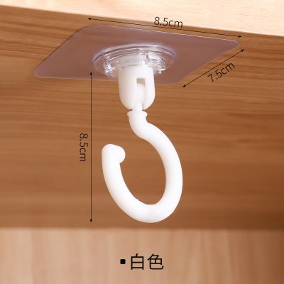【旋轉無痕掛勾】免打孔吸頂式-浴室廚房收納 商品圖片 5