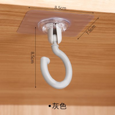【旋轉無痕掛勾】免打孔吸頂式-浴室廚房收納 商品圖片 6