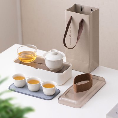 【便攜旅行茶具】陶瓷茶具組-泡茶套裝禮盒