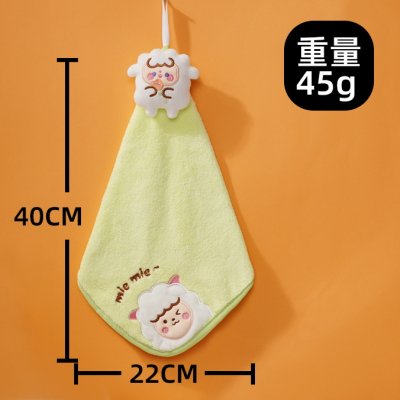 【立體動物擦手巾】刺繡珊瑚絨-方巾毛巾手帕 商品圖片 4