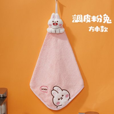 【立體動物擦手巾】刺繡珊瑚絨-方巾毛巾手帕 商品圖片 5