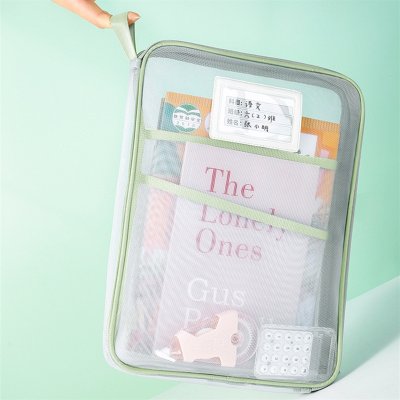 【L型網紗袋】透明收納袋-文件書本分裝袋 商品圖片 4