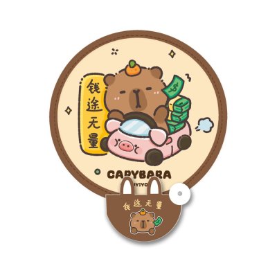 【夏日清涼】可愛卡通折疊圓扇 - 少女心便攜迷你手持團扇 商品圖片 5