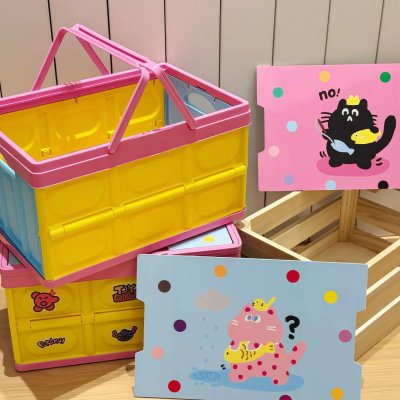 【露營風收納箱】折疊野營置物箱 - 手提野餐收納籃 商品圖片 2