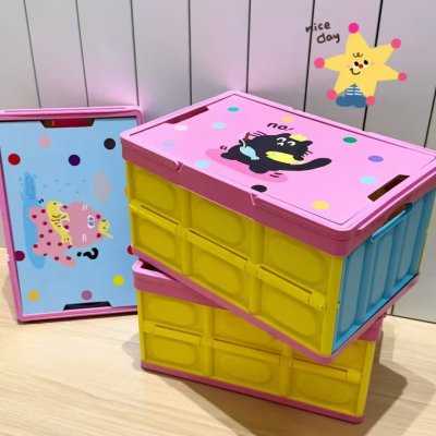【露營風收納箱】折疊野營置物箱 - 手提野餐收納籃 商品圖片 3