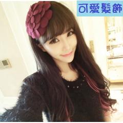 (5入)超大花朵造型瀏海貼 魔法氈 韓國流行髮飾