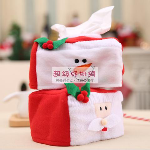 聖誕裝飾品 聖誕紙巾盒 小號聖誕紙巾盒套...