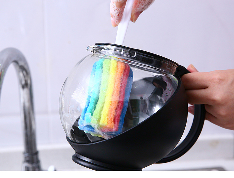 彩虹海綿杯刷 百潔布 奶瓶刷 保溫杯刷 清潔刷 海綿刷 廚房必備
