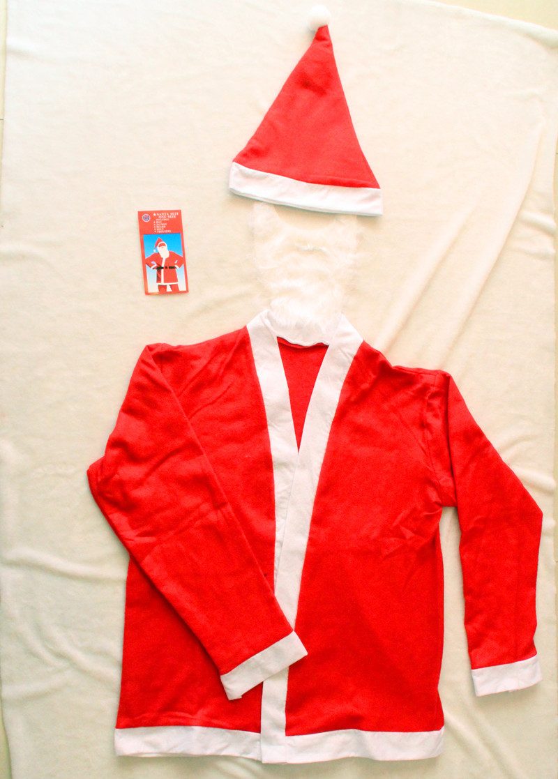 廠家直銷 圣誕服裝圣誕男服 圣誕老人裝扮衣服 圣誕套裝5件套