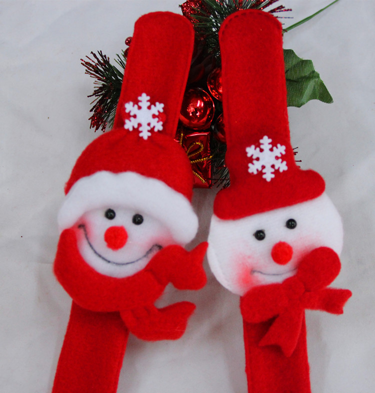 圣誕節手飾 手表圣誕雪人老人鹿手腕裝飾玩具拍拍圈 圣誕裝飾